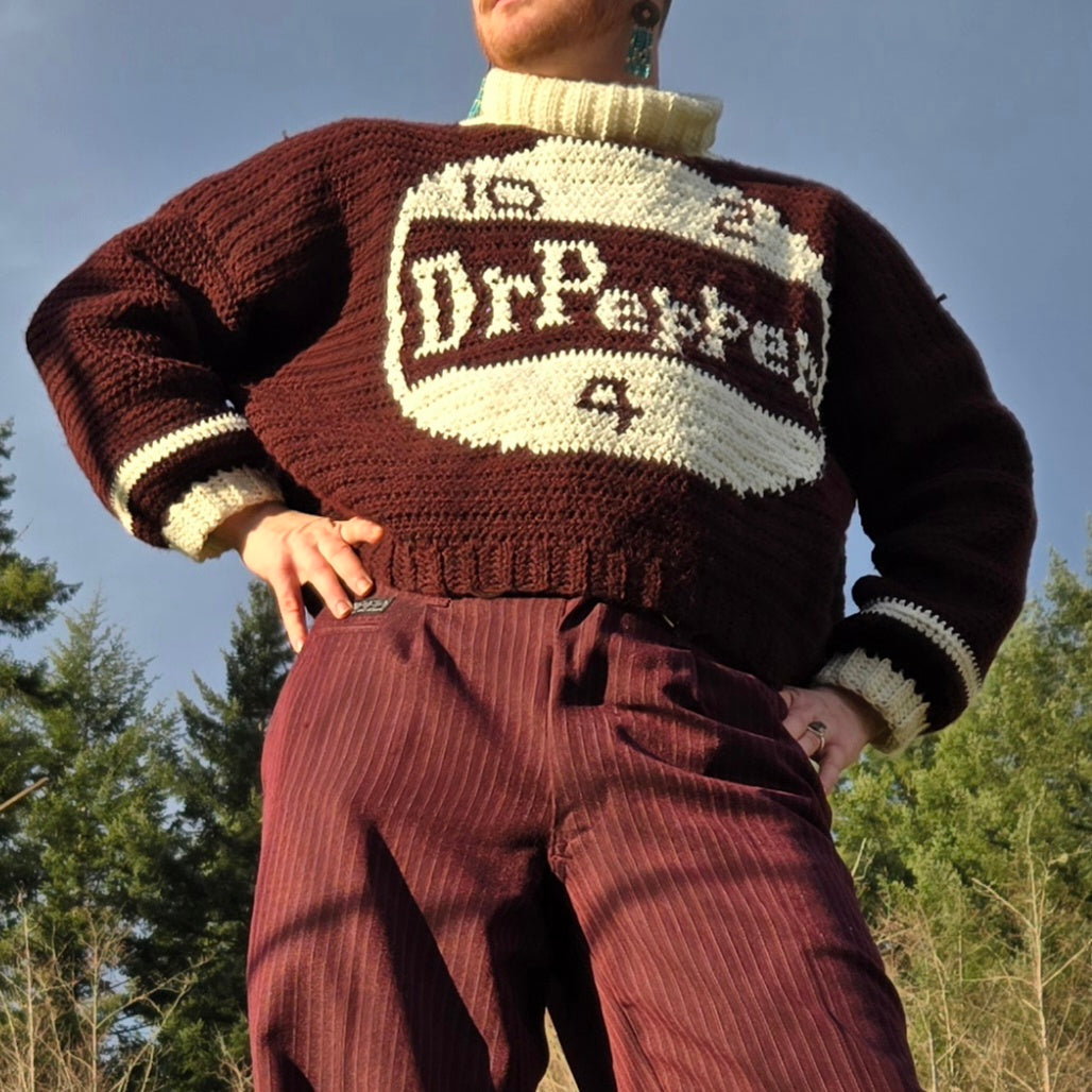 Dr Pepper Sweater- Medium/Large