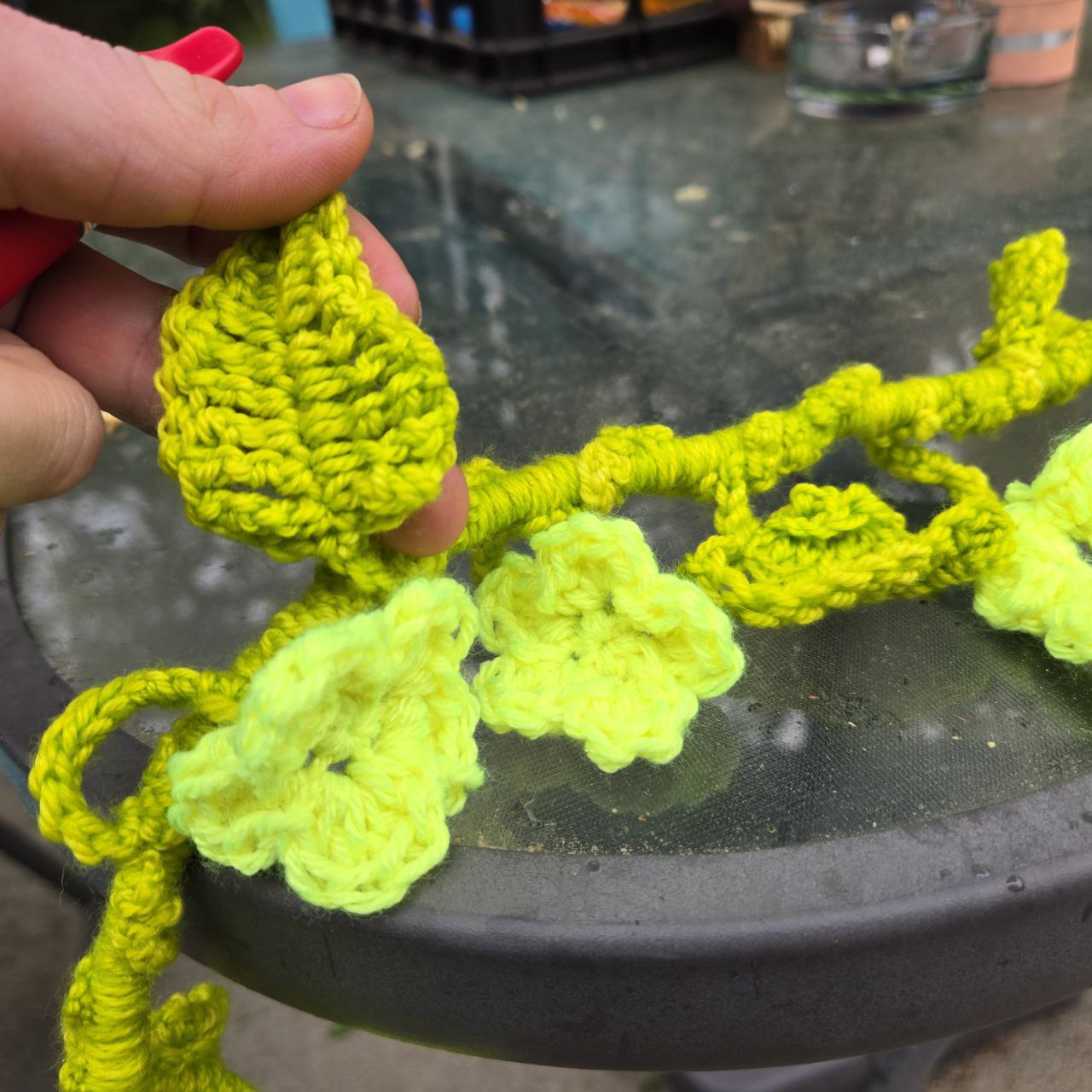 Crochet Vine Phone Cord