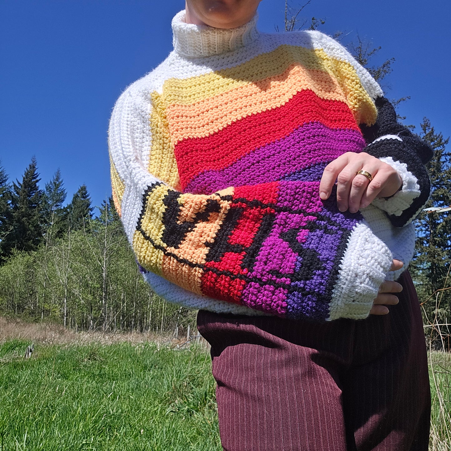 VHS Retro Sweater- Small/Medium